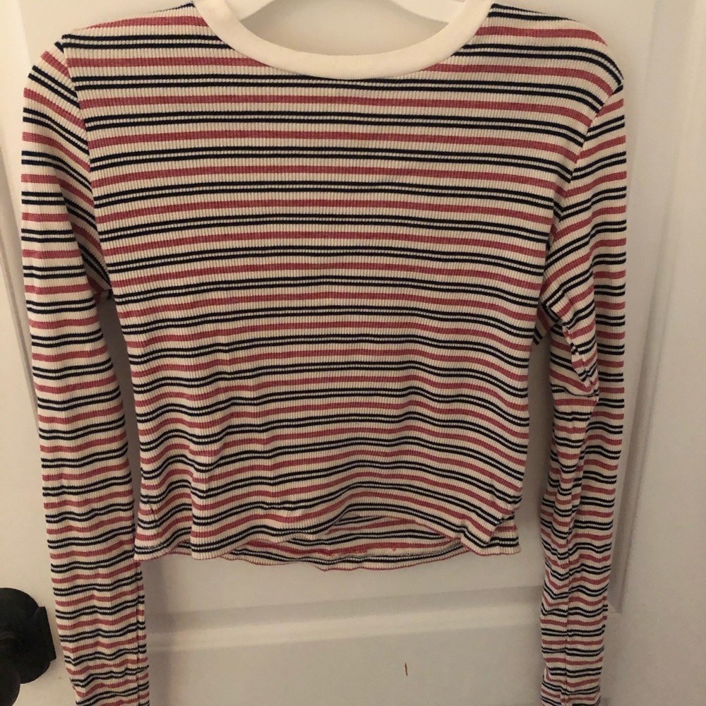 Long sleeve cropped Brandy shirt